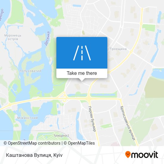 Каштанова Вулиця map