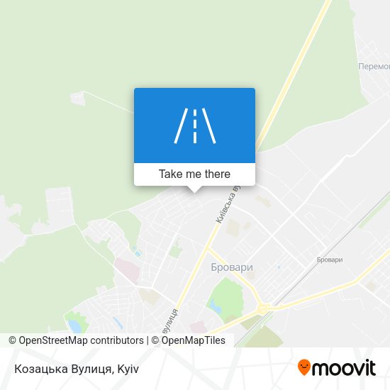 Козацька Вулиця map