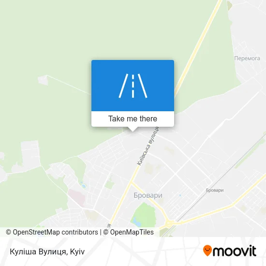 Карта Куліша Вулиця