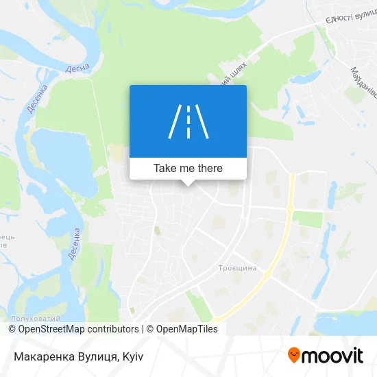 Карта Макаренка Вулиця