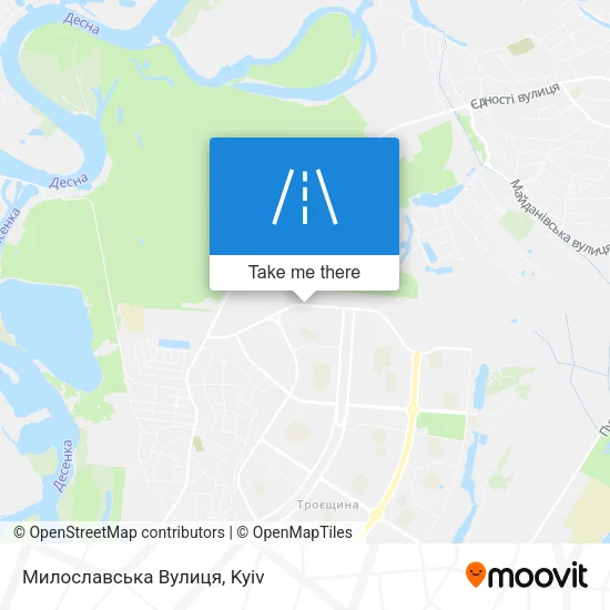 Карта Милославська Вулиця