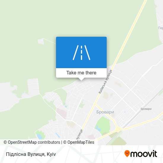 Підлісна Вулиця map