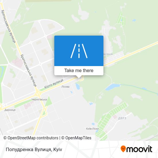 Попудренка Вулиця map