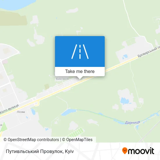 Карта Путивльський Провулок