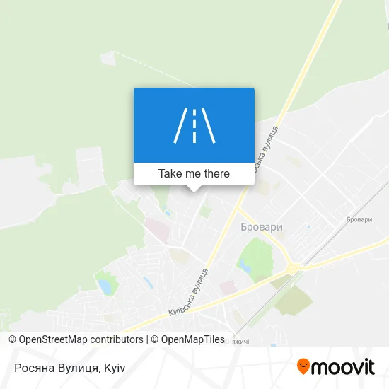 Карта Росяна Вулиця