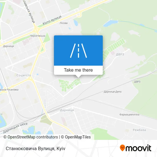 Карта Станюковича Вулиця