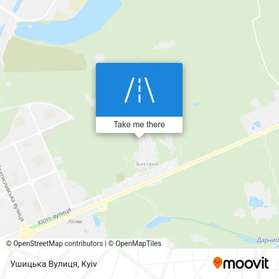 Карта Ушицька Вулиця