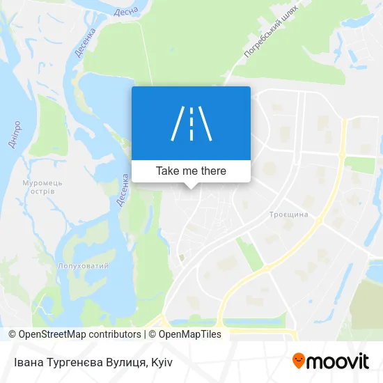 Карта Івана Тургенєва Вулиця
