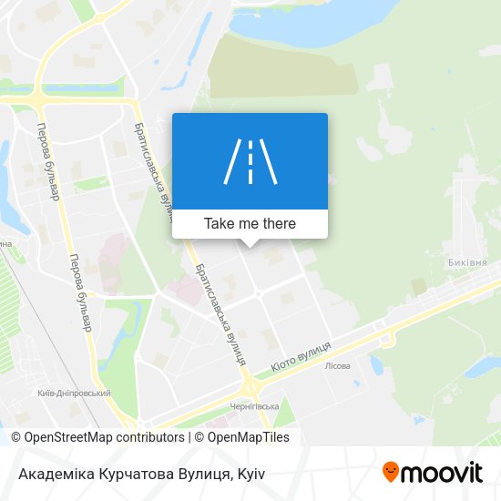 Академіка Курчатова Вулиця map