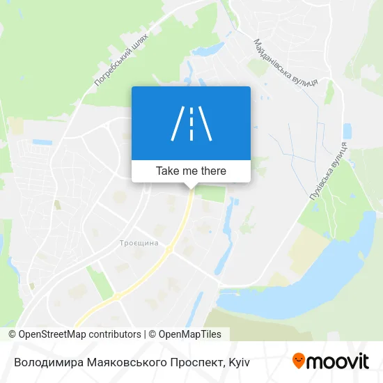 Карта Володимира Маяковського Проспект