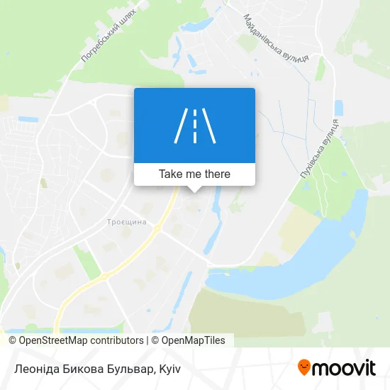 Карта Леоніда Бикова Бульвар