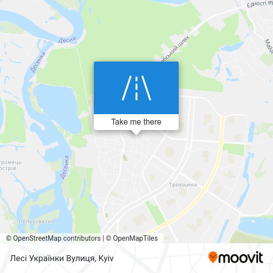Лесі Українки Вулиця map