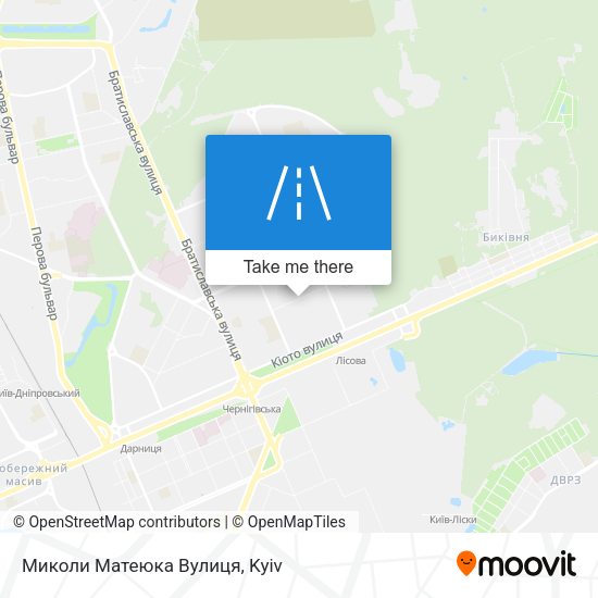 Миколи Матеюка Вулиця map