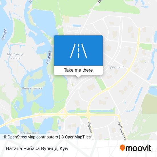 Натана Рибака Вулиця map
