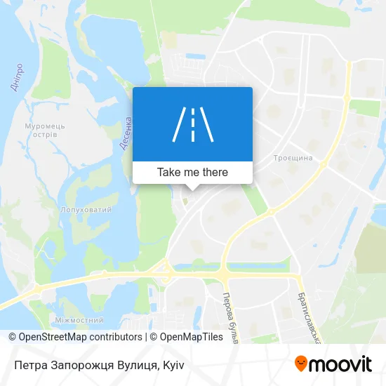 Карта Петра Запорожця Вулиця