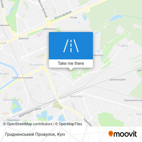 Гродненський Провулок map