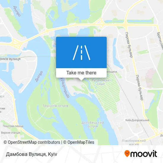 Карта Дамбова Вулиця