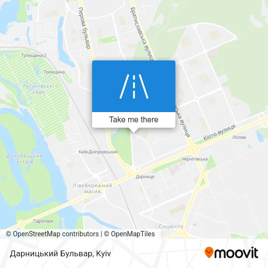 Карта Дарницький Бульвар
