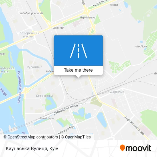 Карта Каунаська Вулиця