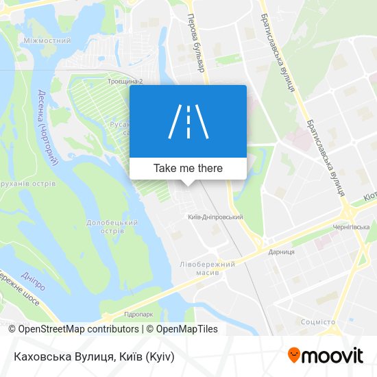 Каховська Вулиця map