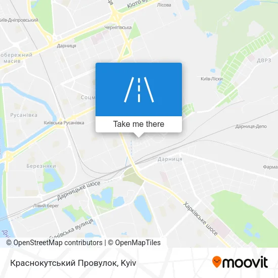 Карта Краснокутський Провулок