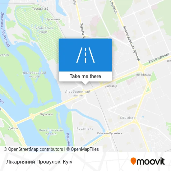 Карта Лікарняний Провулок