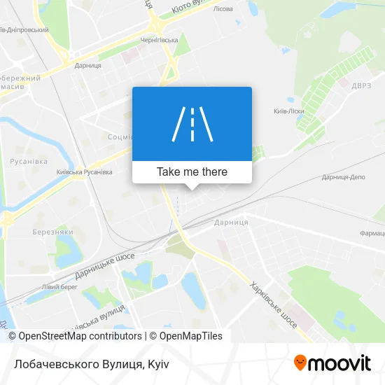 Карта Лобачевського Вулиця