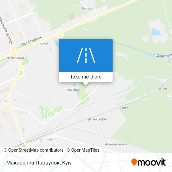 Карта Макаренка Провулок