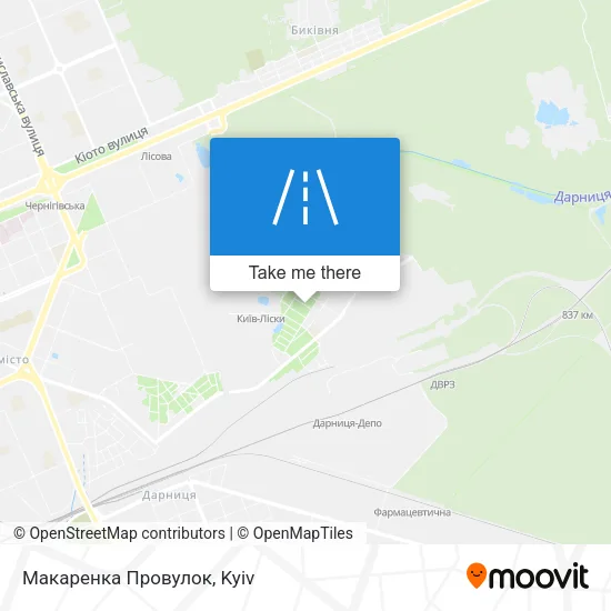 Карта Макаренка Провулок