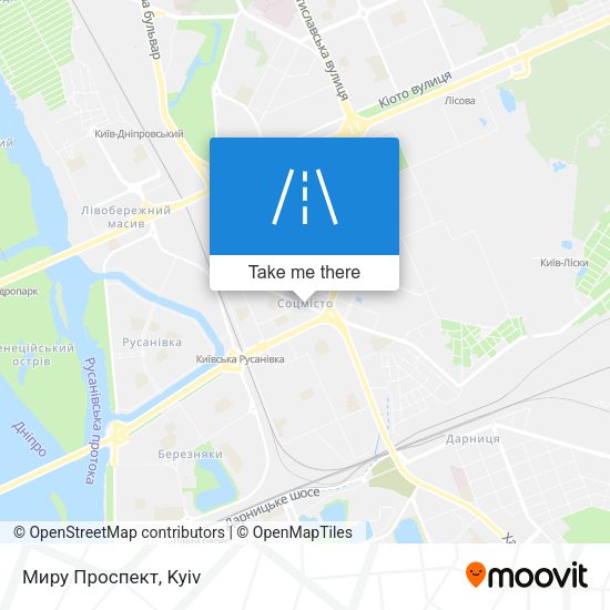 Карта Миру Проспект