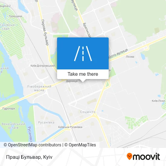 Карта Праці Бульвар
