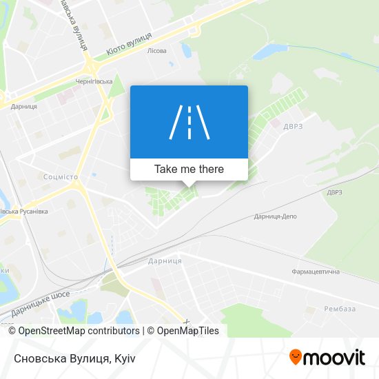 Сновська Вулиця map