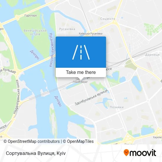 Карта Сортувальна Вулиця