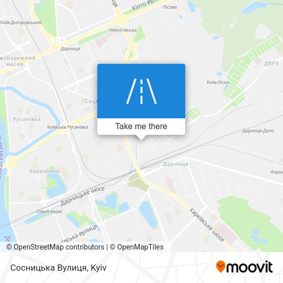 Сосницька Вулиця map