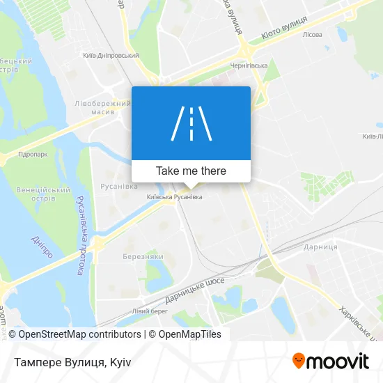 Карта Тампере Вулиця