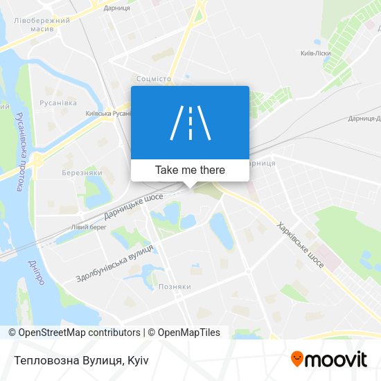 Тепловозна Вулиця map