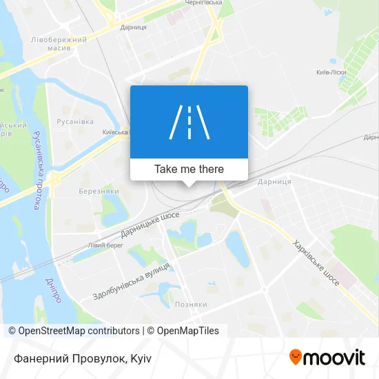 Карта Фанерний Провулок