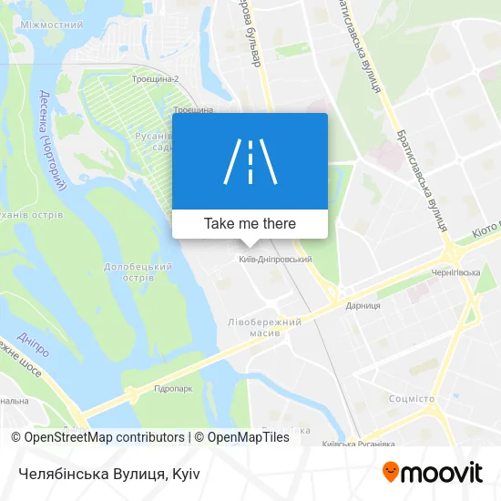 Карта Челябінська Вулиця