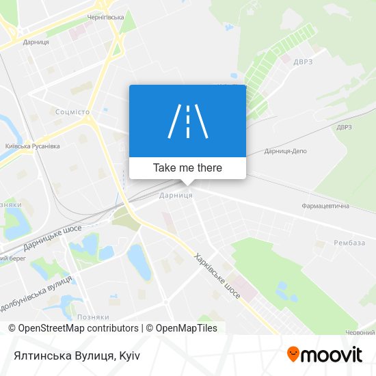 Ялтинська Вулиця map
