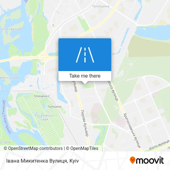 Карта Івана Микитенка Вулиця