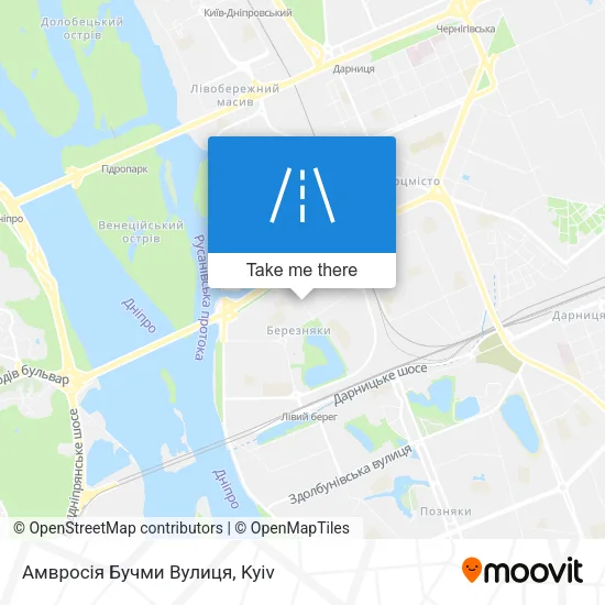 Карта Амвросія Бучми Вулиця