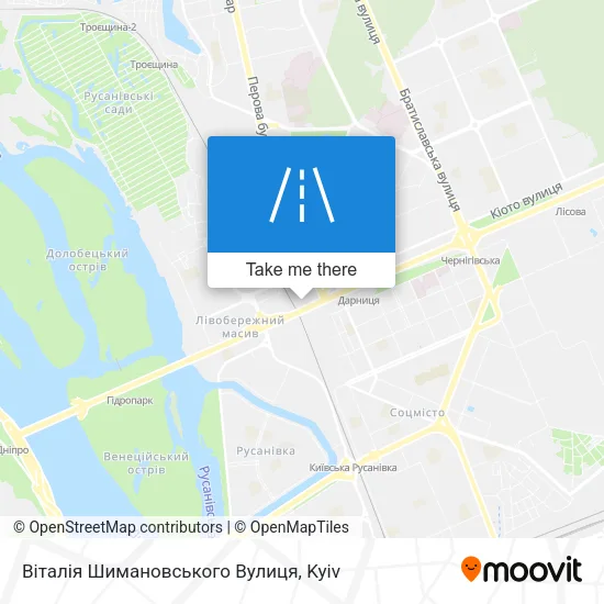 Карта Віталія Шимановського Вулиця