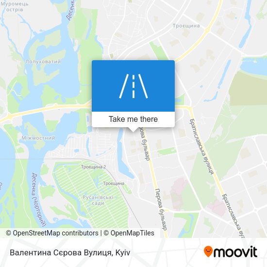 Валентина Сєрова Вулиця map