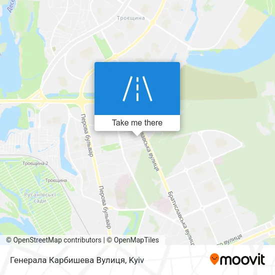 Карта Генерала Карбишева Вулиця