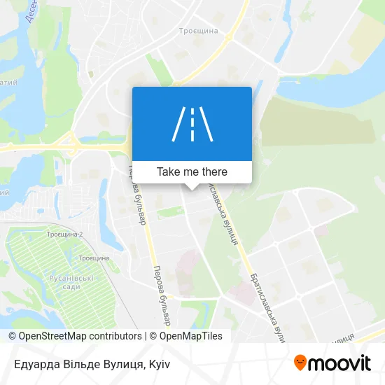 Карта Едуарда Вільде Вулиця