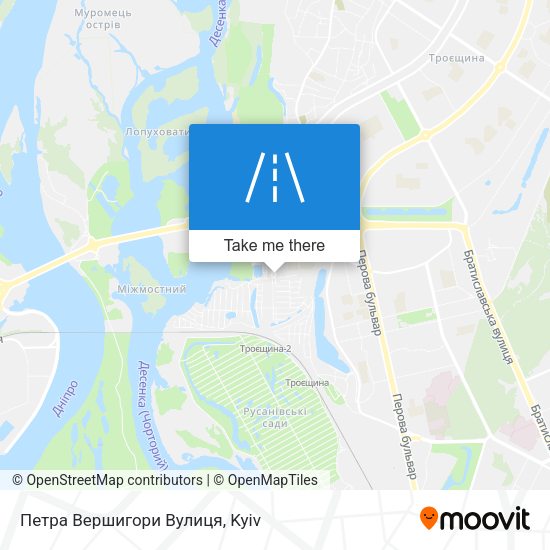 Петра Вершигори Вулиця map