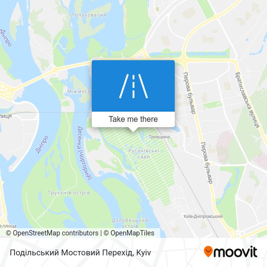 Карта Подільський Мостовий Перехід