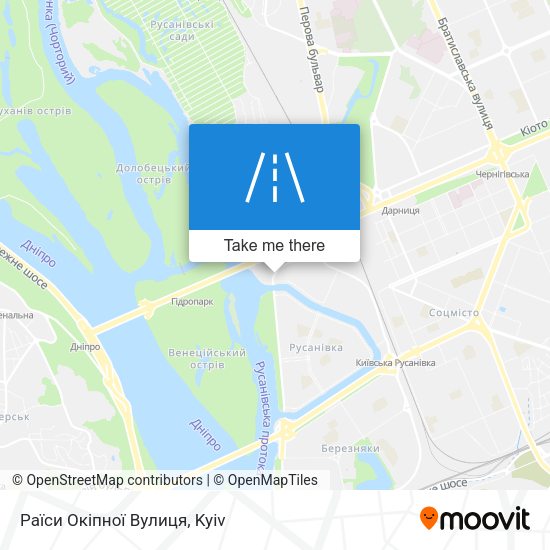 Раїси Окіпної Вулиця map