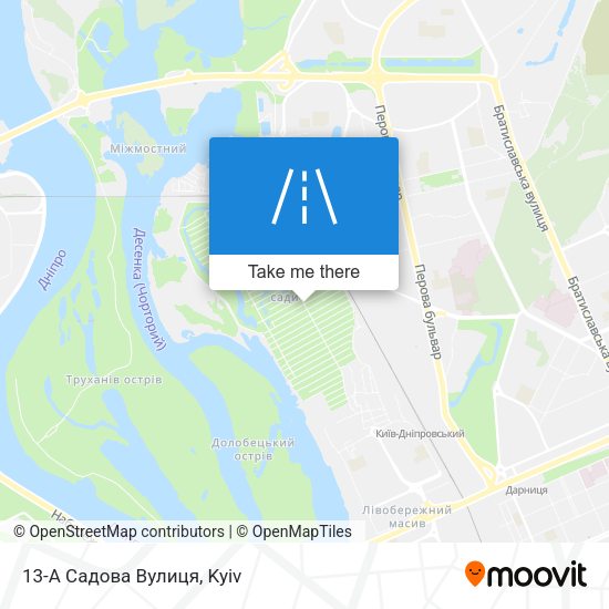 Карта 13-А Садова Вулиця