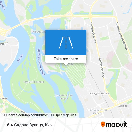 16-А Садова Вулиця map